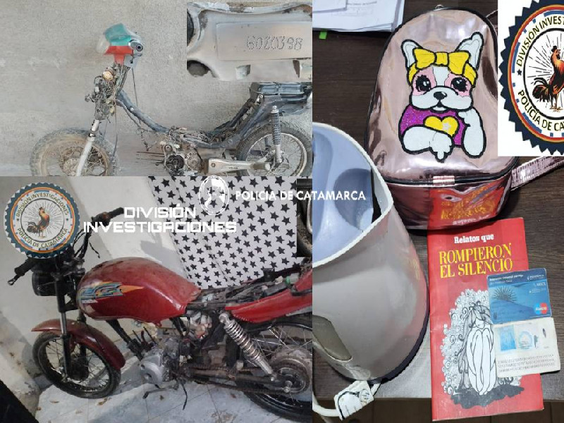 Durante allanamientos en el norte de la Capital policías secuestraron motocicletas y elementos relacionados con ilícitos