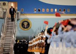 Donald Trump llegó a Pekín en visita de Estado a China