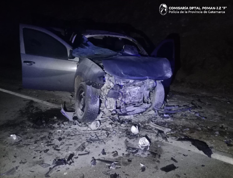 Siniestro vial en Pomán