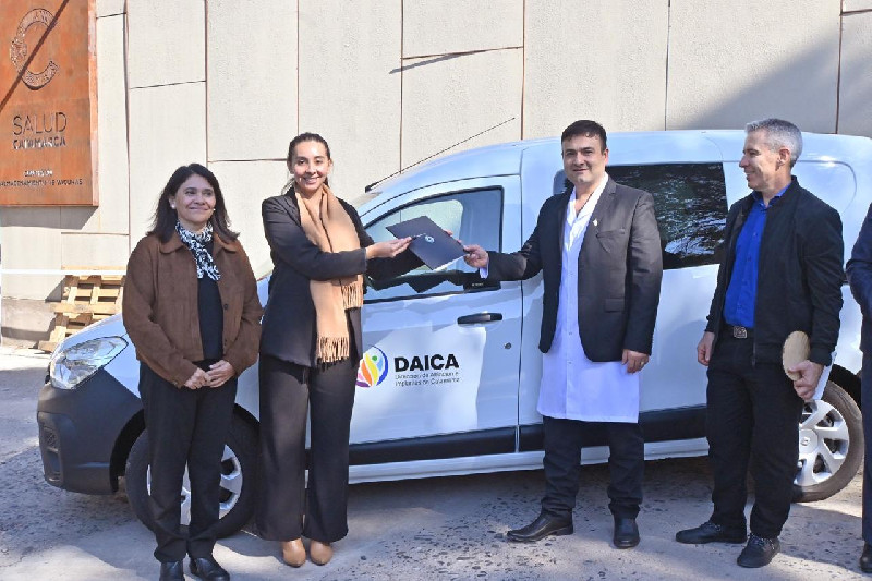 Día Nacional de Donación de órganos: la DAICA recibió un móvil para traslado