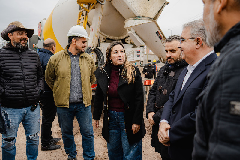 Iniciaron los trabajos de urbanización en el Barrio 140 Viviendas de Valle Viejo