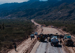 Histórico: inicia la pavimentación de la Cuesta de Zapata