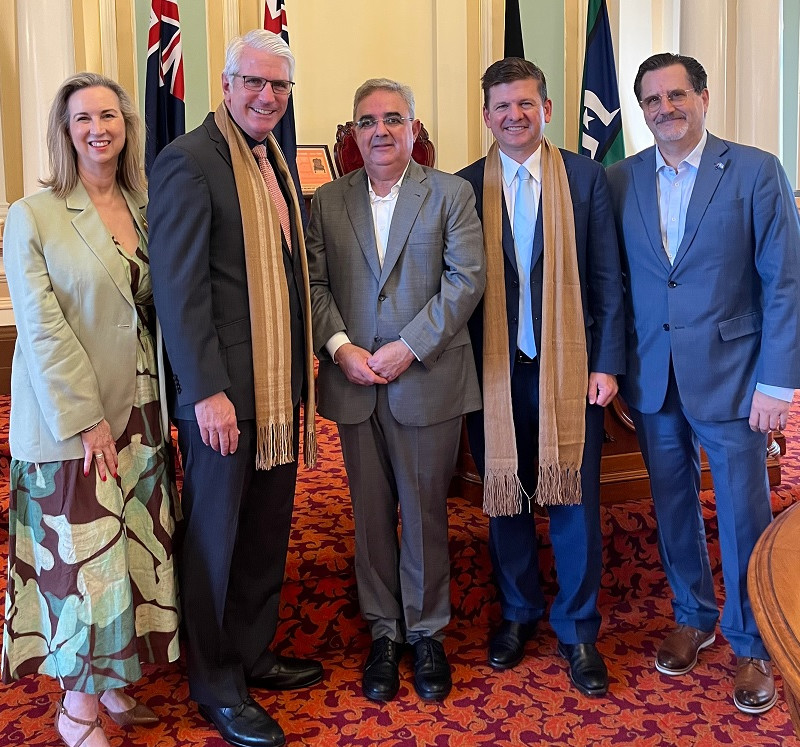 Australia: el gobernador Raúl Jalil desarrolla agenda de trabajo para fortalecer relaciones bilaterales y nuevas inversiones