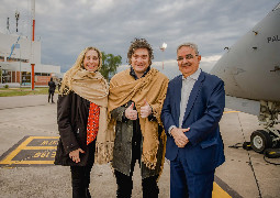 El Gobernador recibió al presidente Javier Milei en su primera visita oficial a Catamarca